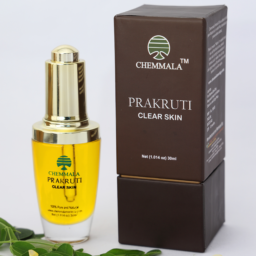 Chemmala Moringa Prakruthi clear skin oil