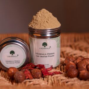 Chemmala Moringa Herbal Hair Cleanser Powder - A Natural Solution for Healthy Hair Growth